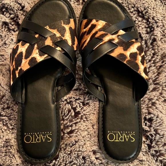 NWB Sarto Franco Sarto Leather Sandals - Picture 1 of 3
